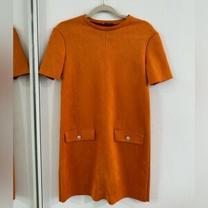 Zara Orange Mini Dress